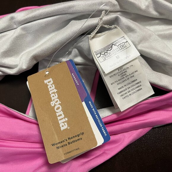 Patagonia Women's Pink Nanogrip Nireta Bikini Bottom - Size Medium - NWT $69 - Picture 1 of 3